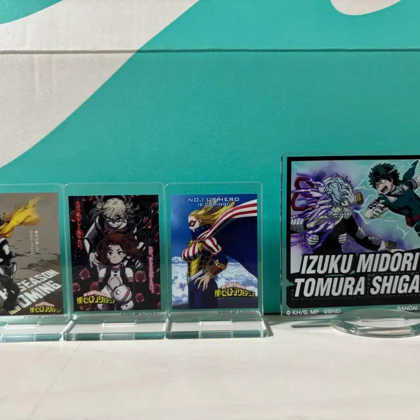 [BUNJANG] My Hero Academia Acrylic Stand Set (4 Types) / 나의 히어로 아카데미아 아크릴 스탠드 4종 세트