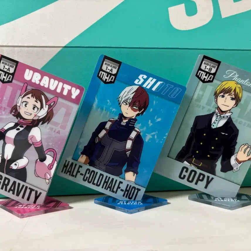 [BUNJANG] My Hero Academia Character Acrylic Stand Set of 3 / 나의 히어로 아카데미아 캐릭터 아크릴 스탠드 3종 세트