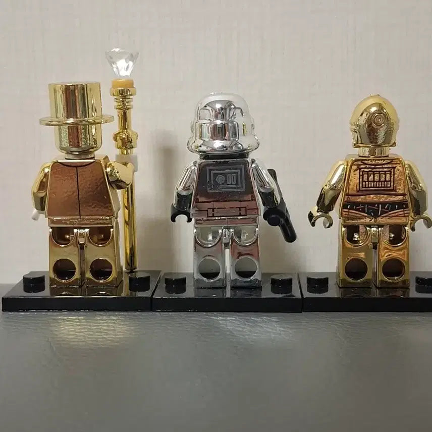 [BUNJANG] Star Wars C-3PO Stormtrooper Gold Chrome Figure / 호환 스타워즈 크롬 피규어