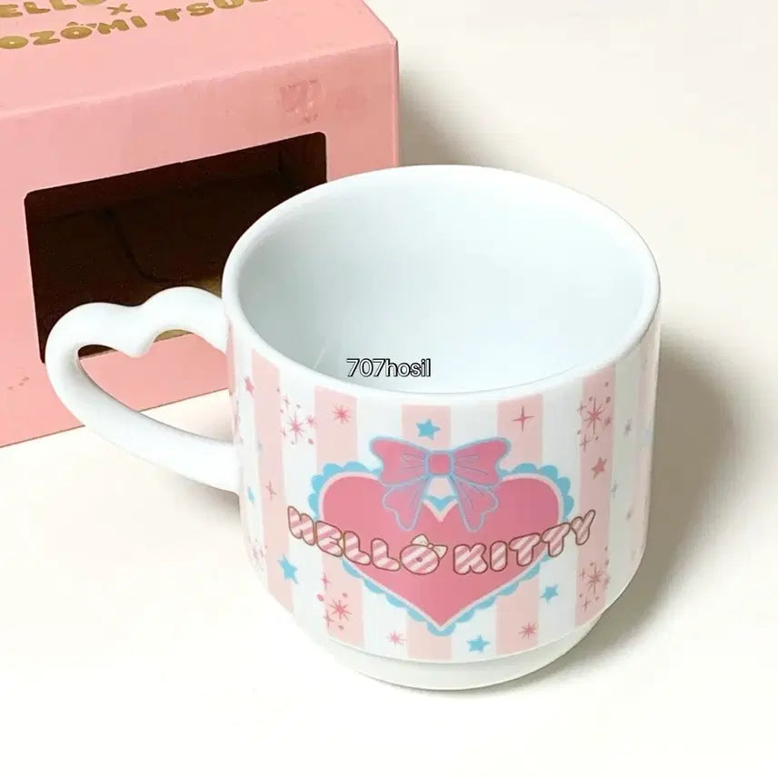 [BUNJANG] Vintage Sanrio Hello Kitty Tsuji Nozomi Mug Cup / 고전 키티 츠지노조미 츠지 키티 머그컵