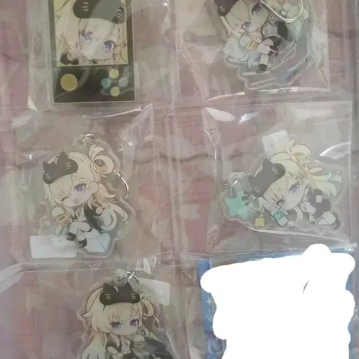 [BUNJANG] Meijo Compose Rinne Bundle Keyring, Photocard, Coupon, Sticker Set / 명조 컴포즈 린네 일괄 키링 포카 쿠폰 스티커