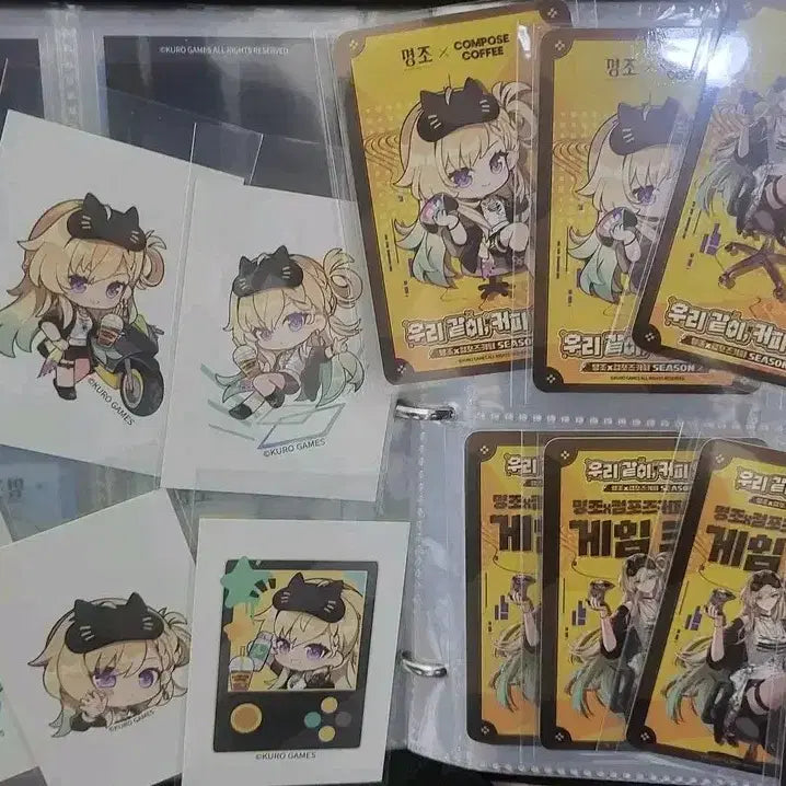 [BUNJANG] Meijo Compose Rinne Bundle Keyring, Photocard, Coupon, Sticker Set / 명조 컴포즈 린네 일괄 키링 포카 쿠폰 스티커