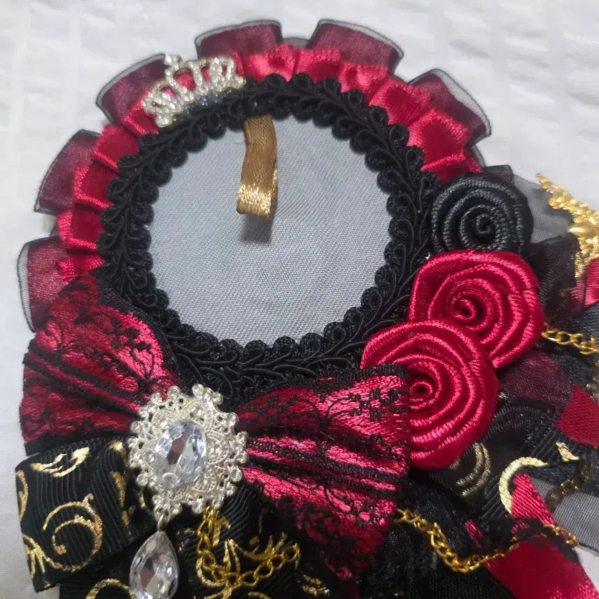 [BUNJANG] Rosette Red Black Rose Design Bag / 이타백 로제트 레드 블랙 로즈 디자인 굿즈 판매