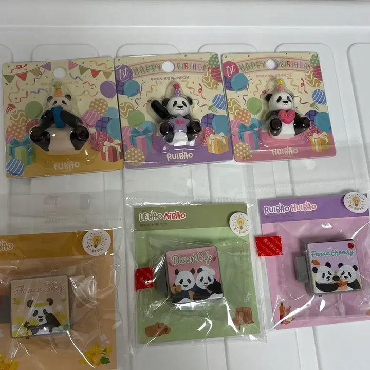 [BUNJANG] Everland Fu Bao, Rui, Hui Magnet Set / 에버랜드 푸바오 루이후이 마그넷 일괄판매