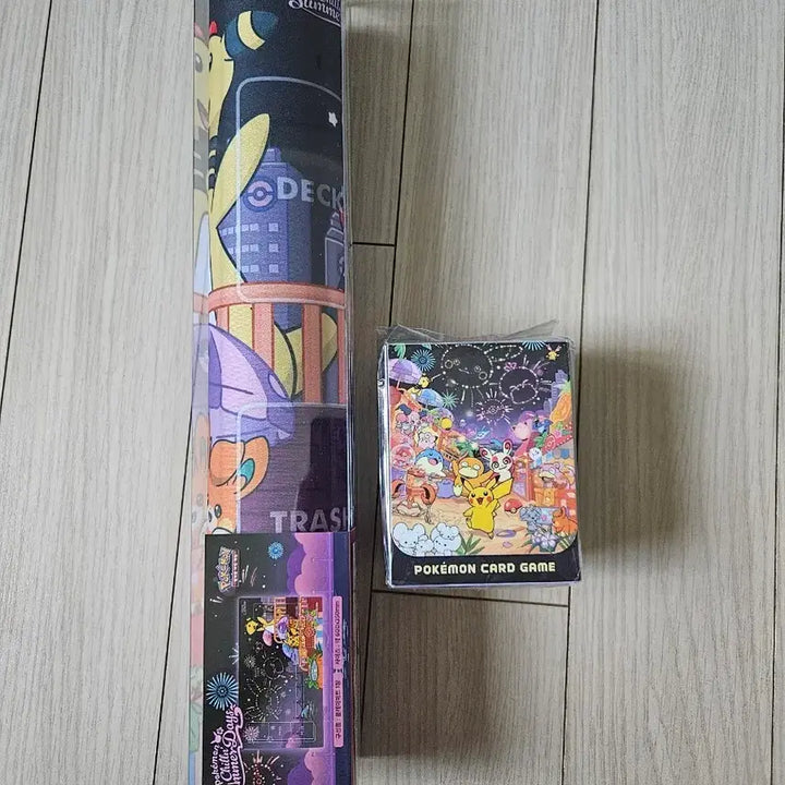 [BUNJANG] Pokemon Card Busan Pop-up Exclusive Fireworks Playmat &amp; Deck Case 2-Set / 포켓몬 카드 부산팝업 불꽃놀이 플레이매트 덱케이스 2종세트