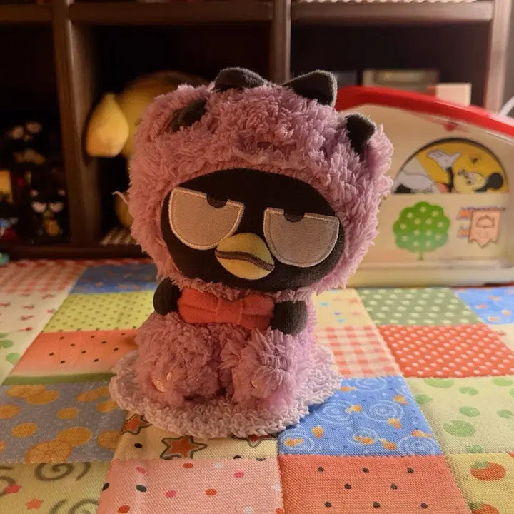 [BUNJANG] Sanrio Classic Badtz-Maru Pink Boa Pajama Mascot Doll / 2021) 산리오 고전 배드바츠마루 핑크 보아 파자마 마스코트 인형