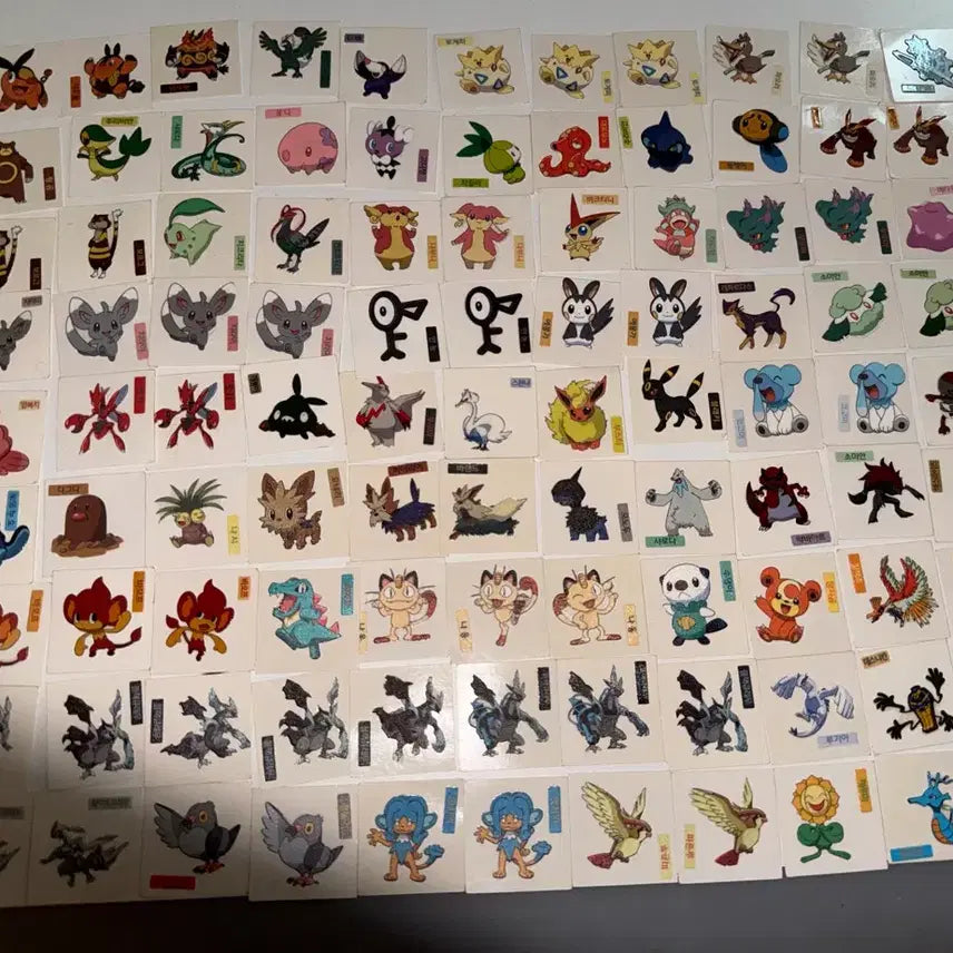 [BUNJANG] Pokemon Shani Sticker Collection / 포켓몬 샤니 띠부씰