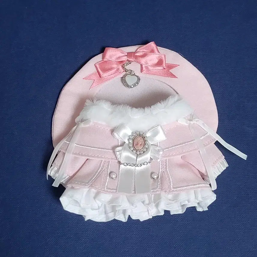 [BUNJANG] 10cm Plush Doll Clothes - Wooble Lebrry Another Pink (Unbranded) / 10cm 인형옷 우블 레브리 어나더 핑크 무속성 솜인형