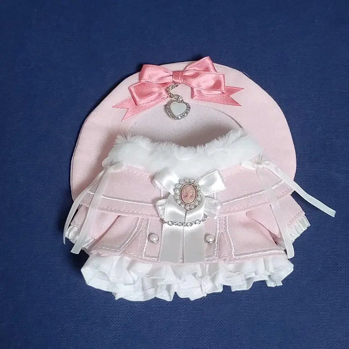 [BUNJANG] 10cm Plush Doll Clothes - Wooble Lebrry Another Pink (Unbranded) / 10cm 인형옷 우블 레브리 어나더 핑크 무속성 솜인형