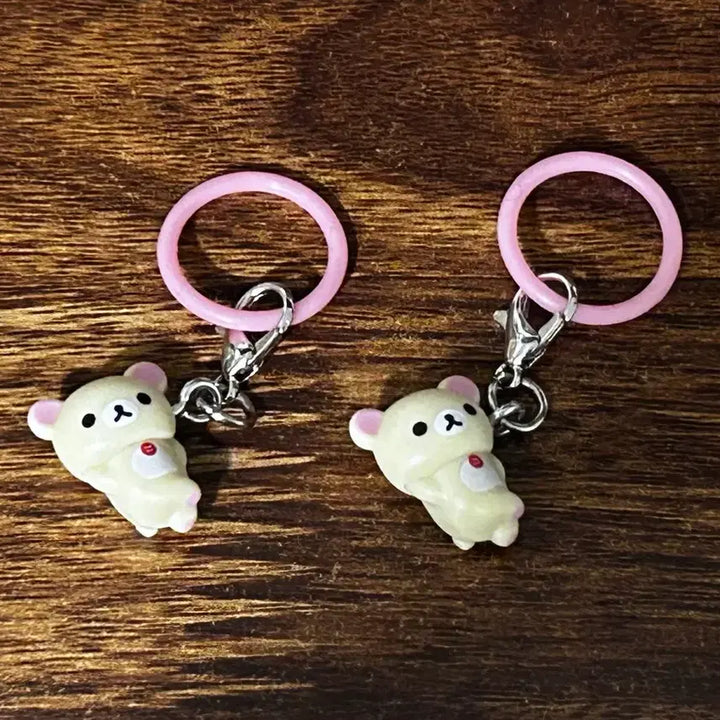 [BUNJANG] Rilakkuma Korilakkuma Keyring Strap / 리락쿠마 메지루시 코리락쿠마 키링 스트랩
