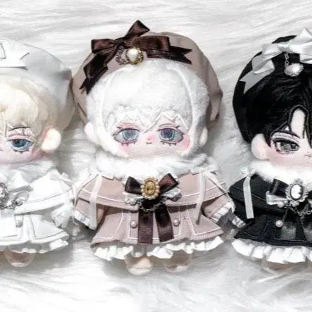 [BUNJANG] 10cm Reborn Black Unattributed Cotton Doll Plushie Clothing / 10cm 인형옷 우블 레브리 블랙 무속성 솜인형 누이옷