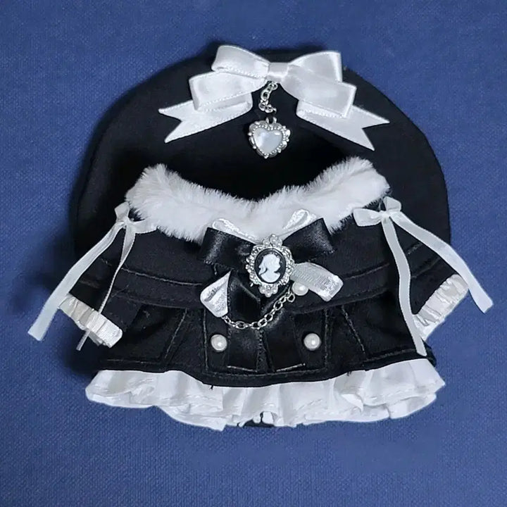 [BUNJANG] 10cm Reborn Black Unattributed Cotton Doll Plushie Clothing / 10cm 인형옷 우블 레브리 블랙 무속성 솜인형 누이옷