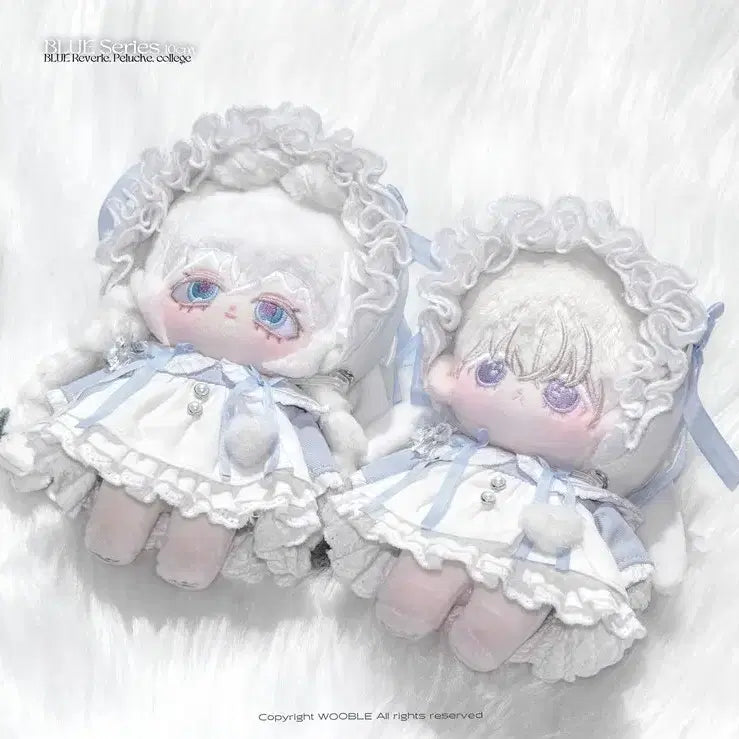 [BUNJANG] 10cm Doll Clothes Woobble Fleur Another Light Blue (Unattributed) / 10cm 인형옷 우블 플르슈 어나더 연하늘 블루 스카이 무속성 솜인형