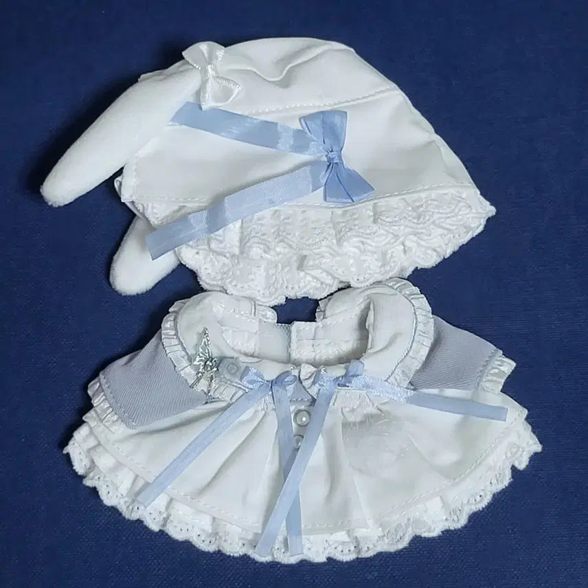 [BUNJANG] 10cm Doll Clothes Woobble Fleur Another Light Blue (Unattributed) / 10cm 인형옷 우블 플르슈 어나더 연하늘 블루 스카이 무속성 솜인형