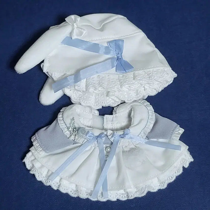 [BUNJANG] 10cm Doll Clothes Woobble Fleur Another Light Blue (Unattributed) / 10cm 인형옷 우블 플르슈 어나더 연하늘 블루 스카이 무속성 솜인형