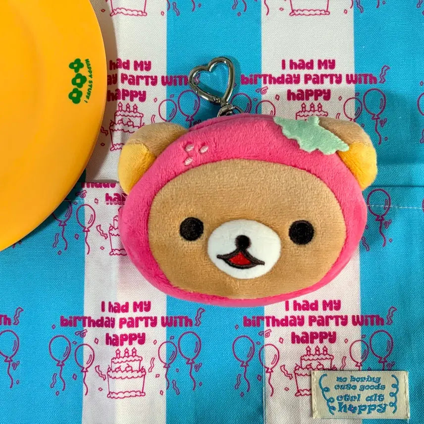 [BUNJANG] Ediya Rilakkuma Strawberry Pouch / 이디야 리락쿠마 딸기 파우치