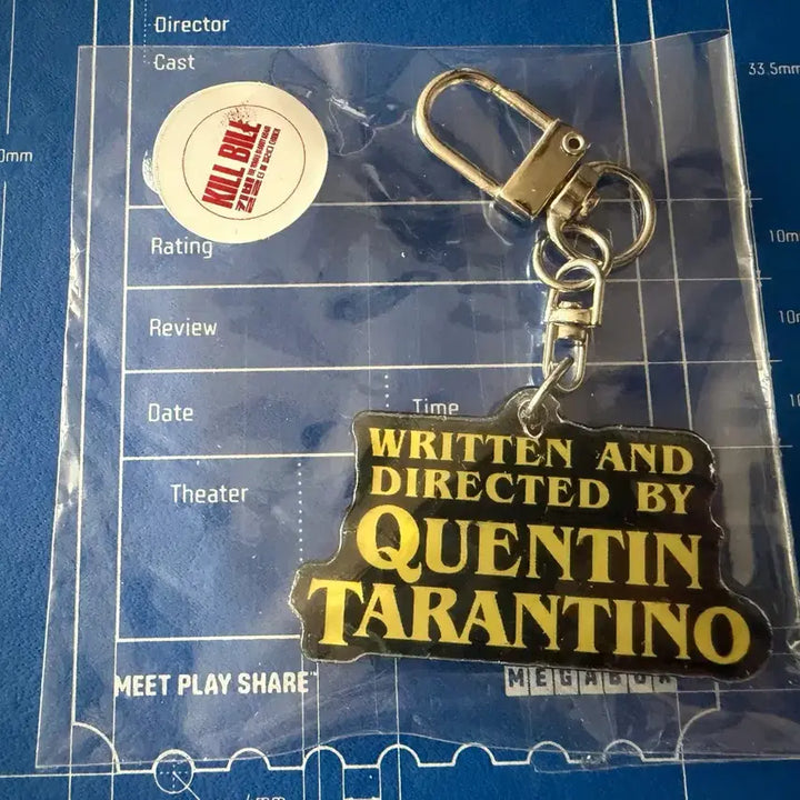 [BUNJANG] Kill Bill: Vol. 1 &amp; 2 Finale Screening Exclusive Quentin Tarantino Keyring / 킬 빌: 더 홀 블러디 어페어  &