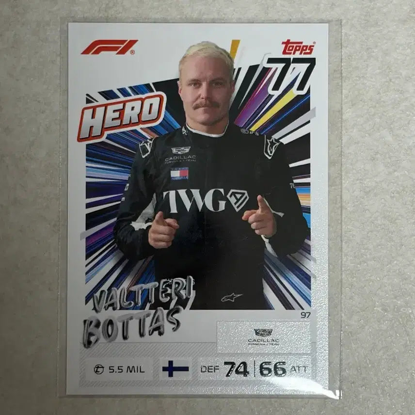 [BUNJANG] Valtteri Bottas 2026 F1 TurboAttak Topps Card / 발테리 보타스 2026 F1 터보어택 탑스 카드