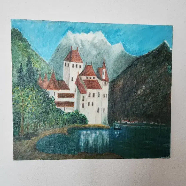 [BUNJANG] Kim Min-Jung "Fairytale Landscape" Original Oil Painting (No. 10) / [동화 속 풍경] 김민정 작가 원화 유화 (10호) - 소장 가치 높은 감성 작품