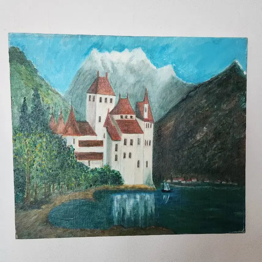 [BUNJANG] Kim Min-Jung "Fairytale Landscape" Original Oil Painting (No. 10) / [동화 속 풍경] 김민정 작가 원화 유화 (10호) - 소장 가치 높은 감성 작품
