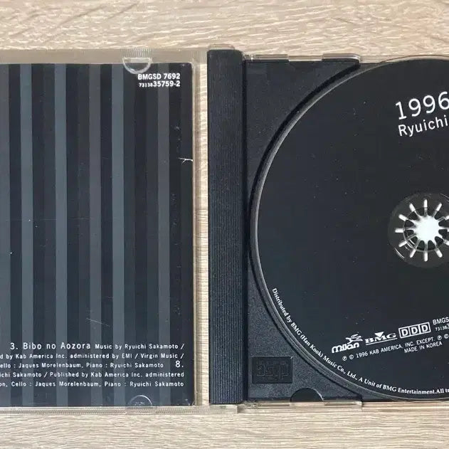 [BUNJANG] Ryuichi Sakamoto 1996 CD / 류이치 사카모토 - 1996 CD 판매