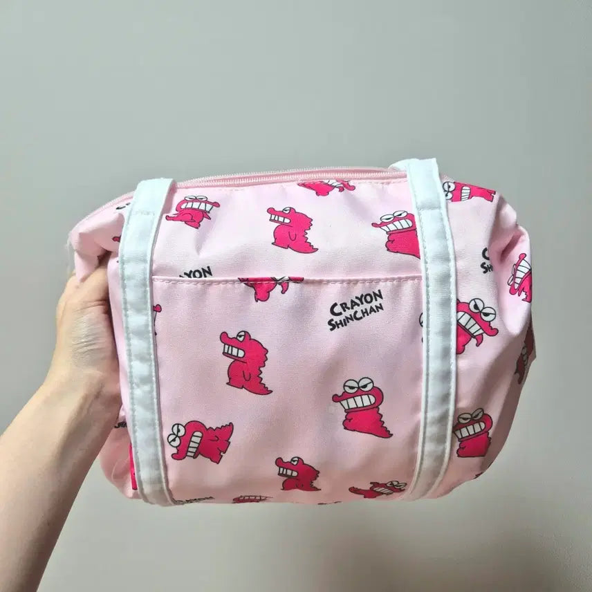 [BUNJANG] Crayon Shin-chan Mini Boston Bag - Pink / 짱구는못말려 미니 보스턴백_핑크 와니야마상