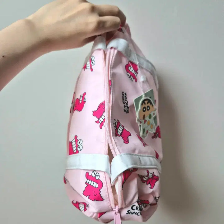 [BUNJANG] Crayon Shin-chan Mini Boston Bag - Pink / 짱구는못말려 미니 보스턴백_핑크 와니야마상