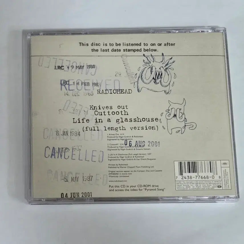 [BUNJANG] Radiohead Knives Out Enhanced CD / 라디오헤드 Knives Out 앨범 시디 CD