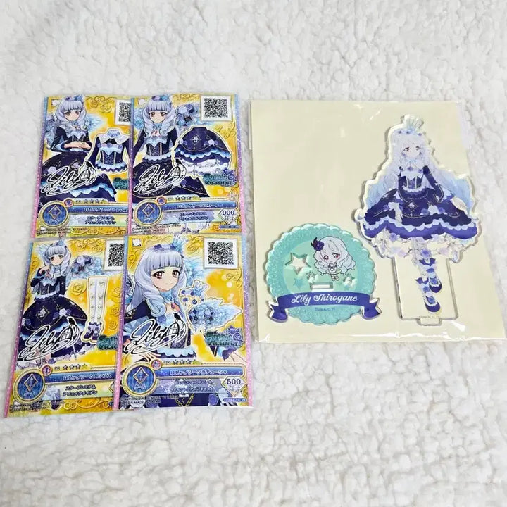 [BUNJANG] Aikatsu Stars! Riri Shirogane Rosette Bundle Set / 아이엠스타 리리 카드 아크릴 일괄 아이카츠 스타즈 시로가네 리리 스타프레 일판 로제트