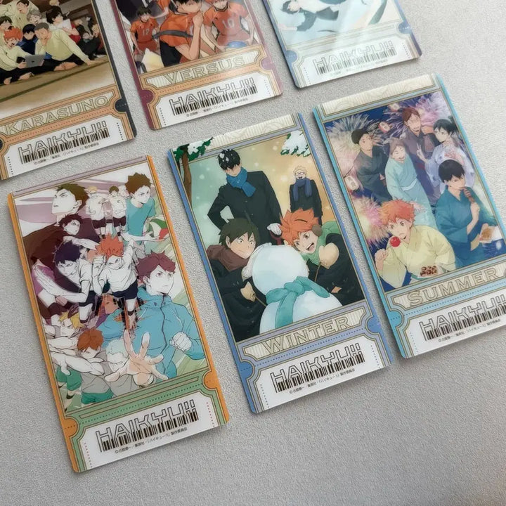 [BUNJANG] Haikyu!! Visual Clear Ticket Bundle Set / 하이큐 비쥬얼 클리어 티켓 일괄