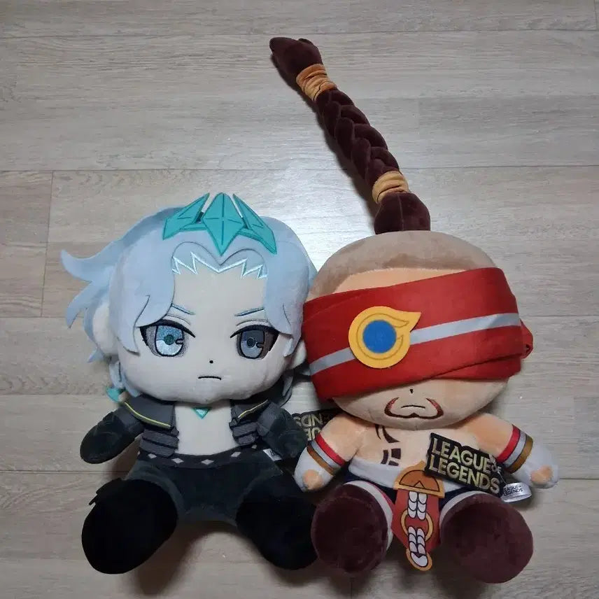 [BUNJANG] League of Legends Ryze &amp; Viego Plush Set / 리그오브레전드 리신/비에고봉제인형2개일괄(무료배송)