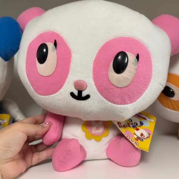 [BUNJANG] Panshels World Vintage Demon Panda Large Plush / (할인)일본 고전 쇼와레트로 판쉘월드 panshels 악마 판다 대형 인형 방꾸