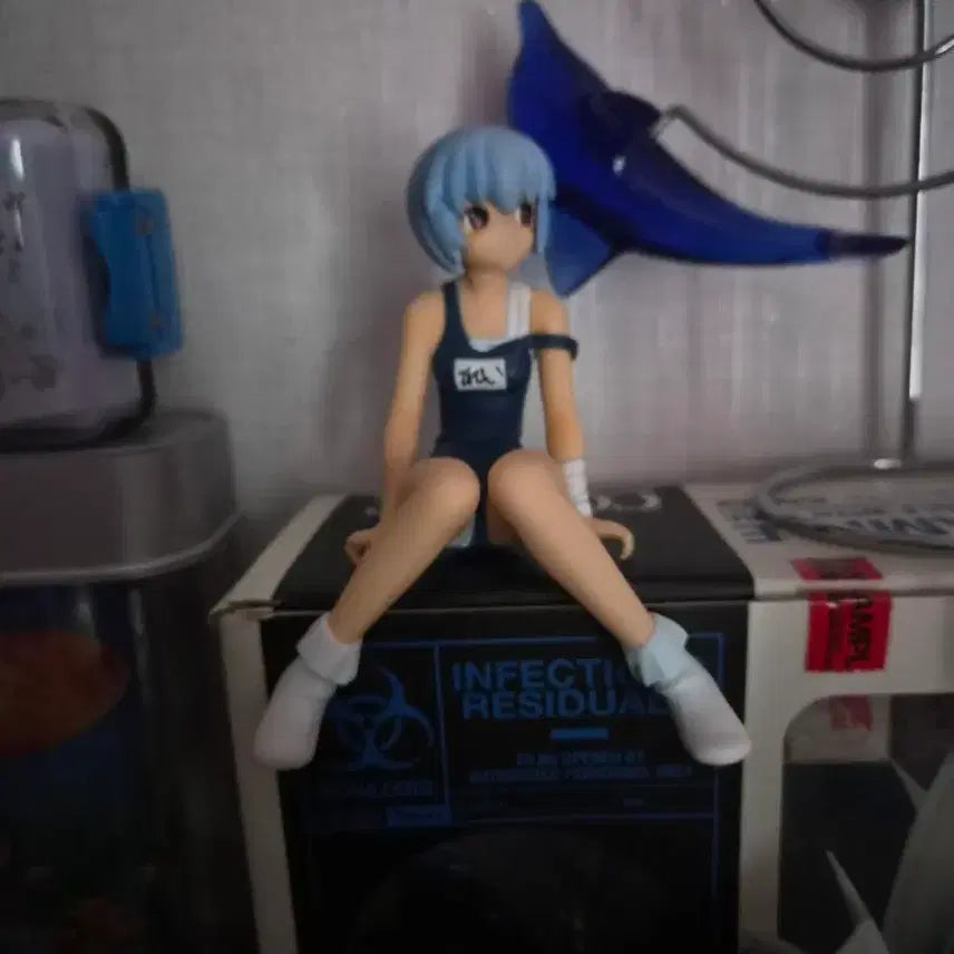 [BUNJANG] Ayanami Rei Swimsuit Noodle Stopper Figure / 아야나미 레이 수영복 피규어 누들 스토퍼 고전 미소녀피규어