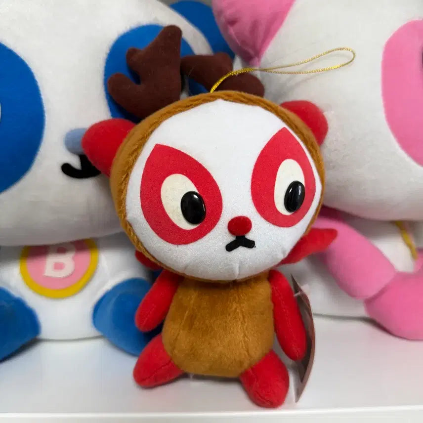 [BUNJANG] Panshels World Retro Devil Panda Rudolph Doll / (추석할인 5.5 > 4.5) 일본 고전 쇼와레트로 판쉘월드 panshels 악마 판다 루돌프 인형