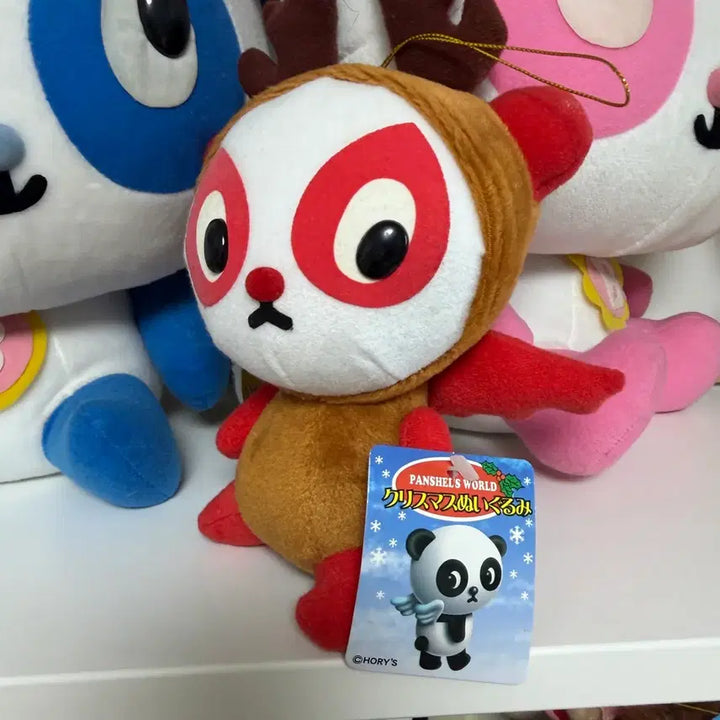 [BUNJANG] Panshels World Retro Devil Panda Rudolph Doll / (추석할인 5.5 > 4.5) 일본 고전 쇼와레트로 판쉘월드 panshels 악마 판다 루돌프 인형