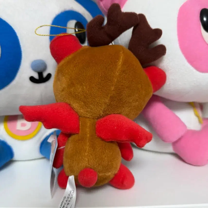 [BUNJANG] Panshels World Retro Devil Panda Rudolph Doll / (추석할인 5.5 > 4.5) 일본 고전 쇼와레트로 판쉘월드 panshels 악마 판다 루돌프 인형
