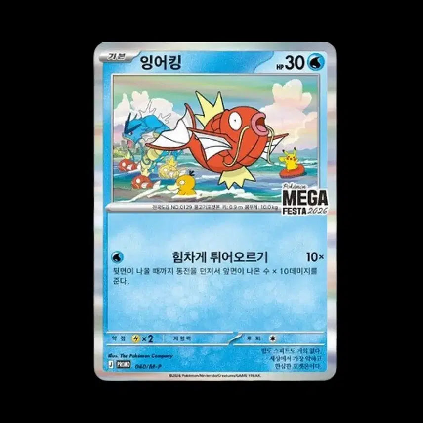 [BUNJANG] Gyarados Promo Card Set (3 Cards) / 잉어킹프로모카드 3장예약 택포30