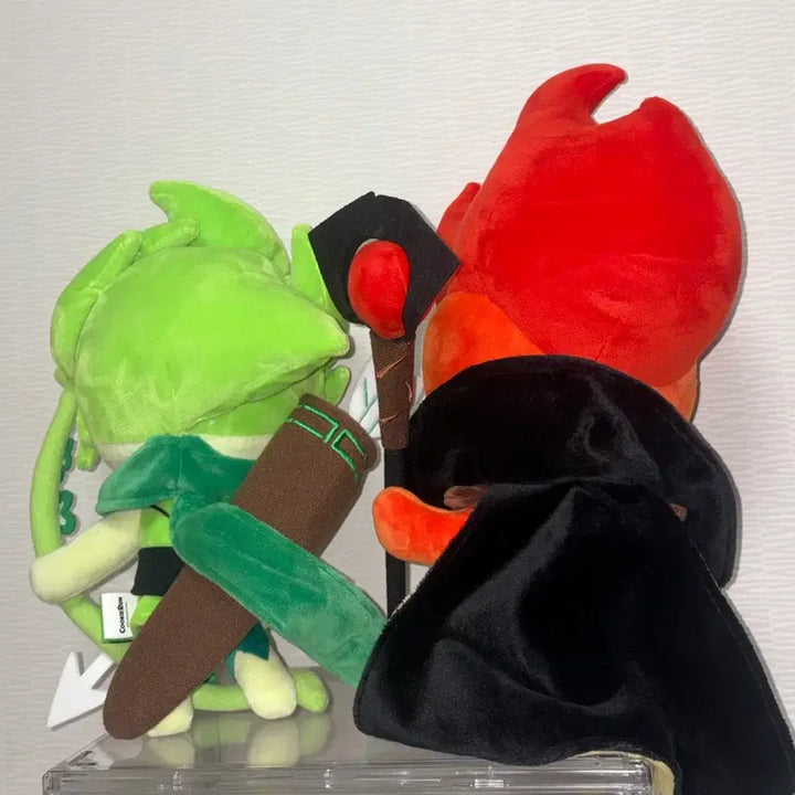[BUNJANG] Cookie Run Kingdom Wind Archer Cookie &amp; Fire Spirit Cookie Plush Bundle Set / 일괄) 쿠키런 킹덤 바람궁수 쿠키 불꽃정령 쿠키 인형