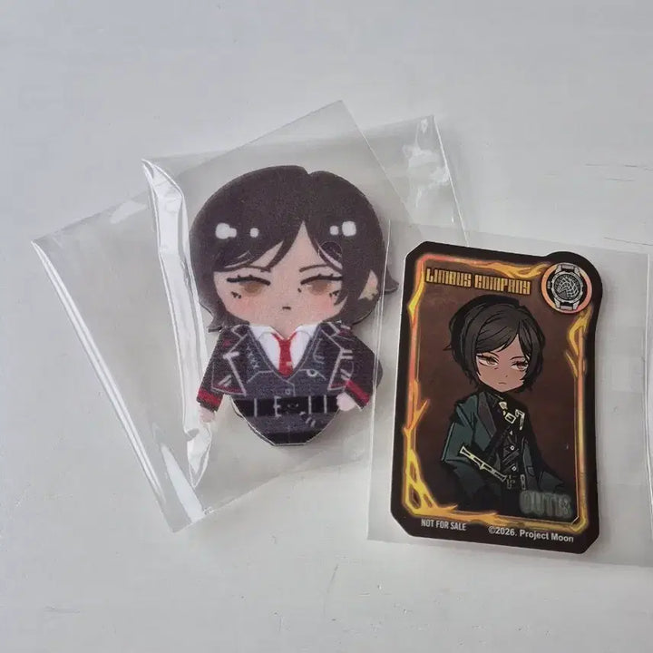 [BUNJANG] Limbus Company Animate Petachen Badge &amp; POB Sticker Otis / [림버스컴퍼니] 애니메이트 페타첸 뱃지&amp;특전 스티커 오티스
