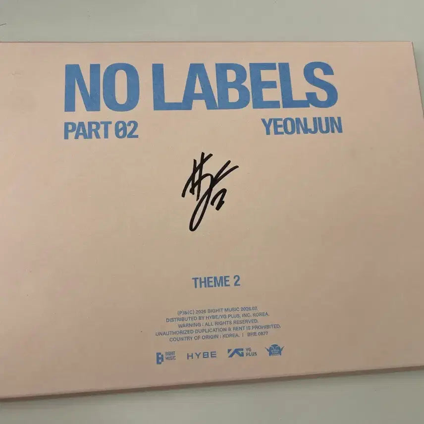 [BUNJANG] TXT Yeonjun Mini 2nd Album Signed CD / 투바투 연준 미니 2집 싸인 CD