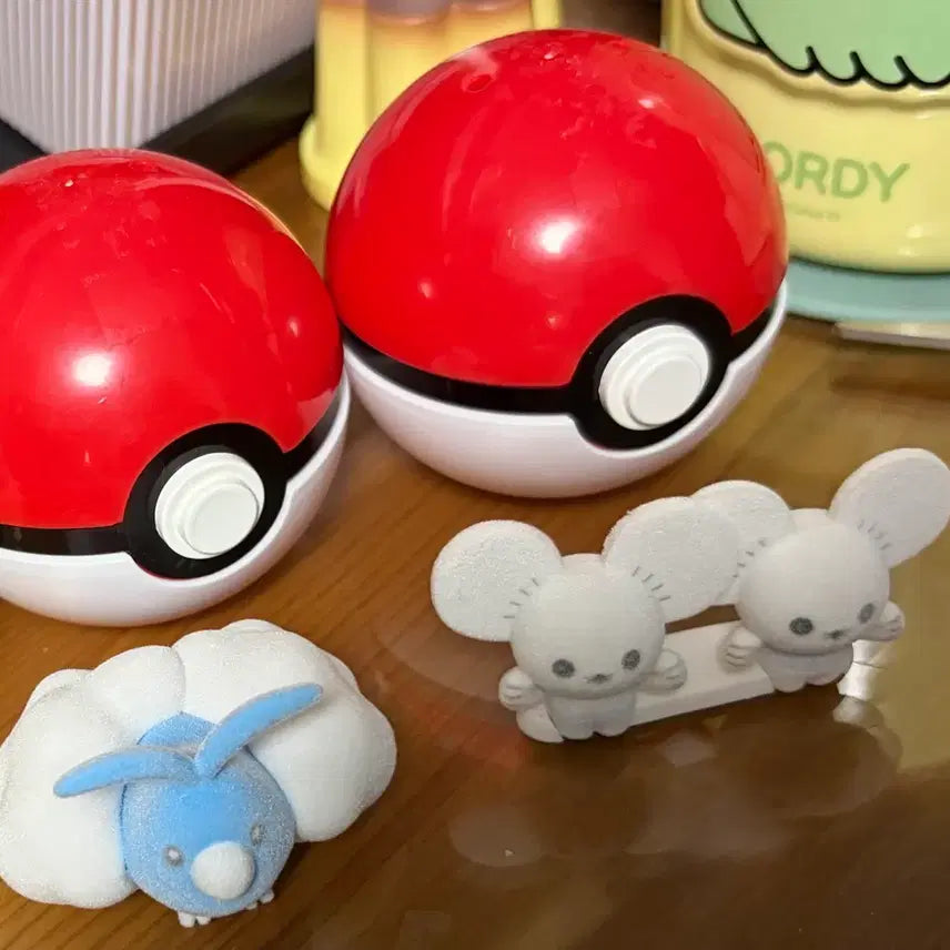 [BUNJANG] Pokemon Fluffy Gacha Bundle Set Pabikko Durige / [일괄] 포켓몬 플로키 가챠 파비코 두리쥐