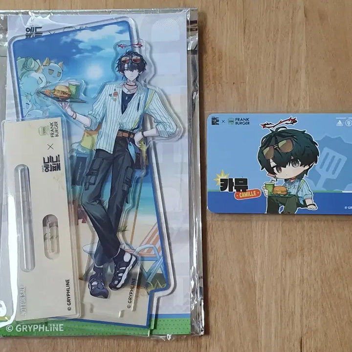 [BUNJANG] Arknights: Endfield Frank Burger Collab Camus Acrylic Stand + Photocard Bundle Set (Redeem Code Included) / 명일방주엔드필드 프랭크버거 콜라보 카뮤 아크릴스탠드+포토카드 리딤코드 일괄