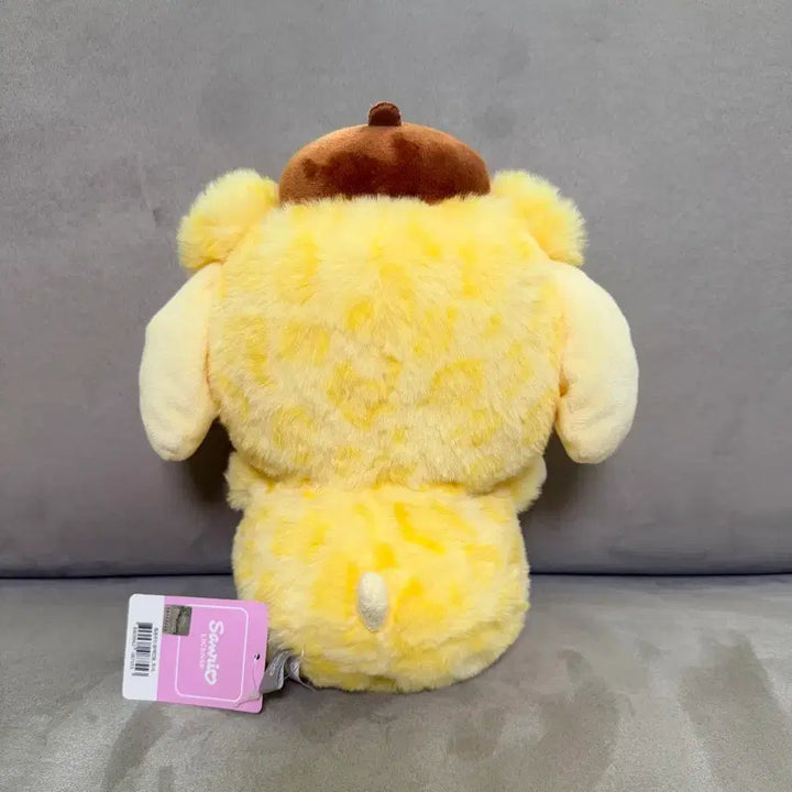[BUNJANG] Sanrio Pompompurin Medium Plush / 정품 산리오 호피 폼폼푸린 중형 인형