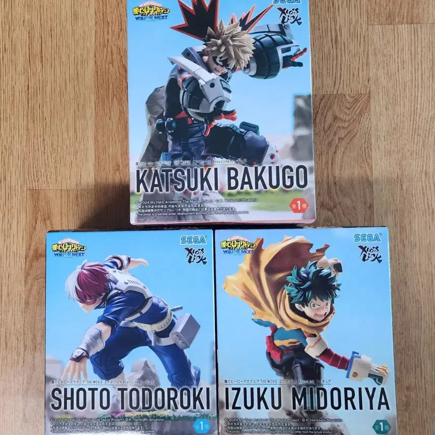 [BUNJANG] My Hero Academia Bakugo, Midoriya, Todoroki 3 Figure Set (Sealed) / (미개봉)나의 히어로 아카데미아 바쿠고&amp;미도리야&amp;토도로키 3개 세트