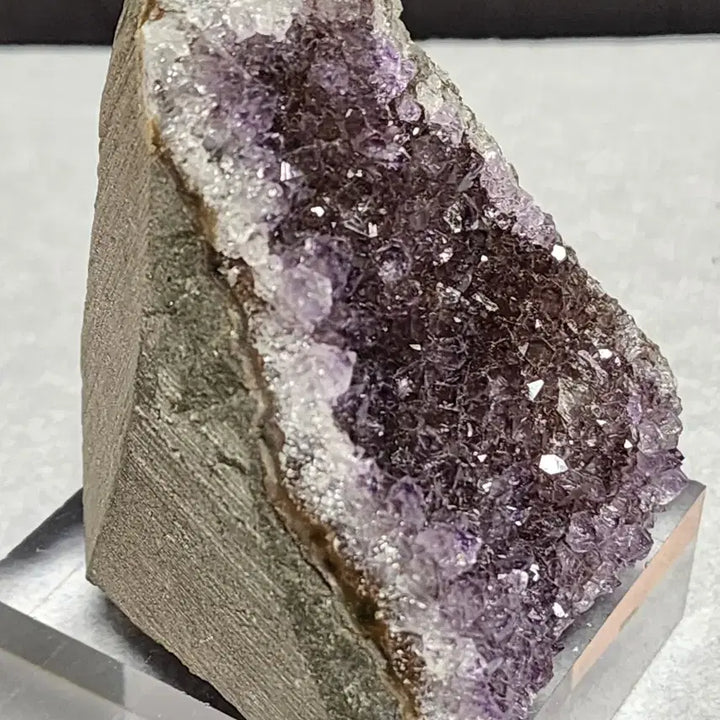 [BUNJANG] Natural Amethyst Crystal Cluster with Stand / 자수정 원석 + 받침대