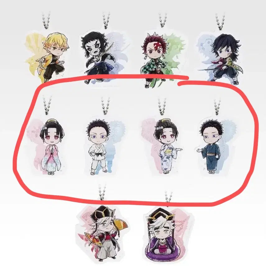 [BUNJANG] Demon Slayer: Kimetsu no Yaiba Lightning Hashira Acrylic Keychain Set (Hakuoki x Koyuuki) / (미개봉) 귀멸의칼날 번개의형제 아크릴 키링 하쿠지 코유키 세트