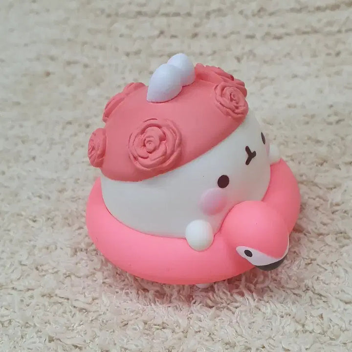 [BUNJANG] Molang Flamingo Tube Figure / 몰랑이 플라밍고 튜브 피규어
