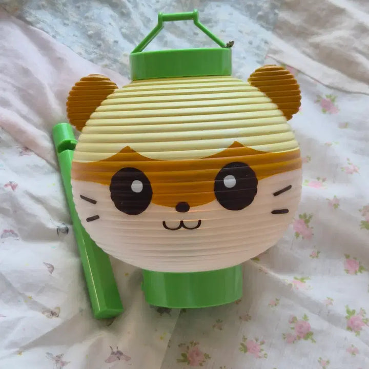[BUNJANG] Vintage Sanrio Kuriring Lantern Mood Lamp / 고전 빈티지 산리오 쿠리링 무드등 호롱불 햄스터 마츠리 작동확인