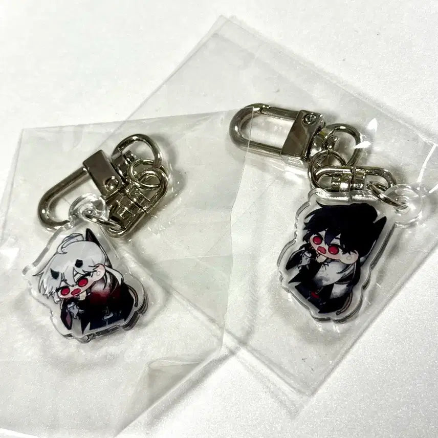 [BUNJANG] Psycode OniJee Keyring Bundle Set (Black &amp; White) / 싸이코드 제이님 오니제이 키링 미개봉 2종 (검&amp;흰) 일괄