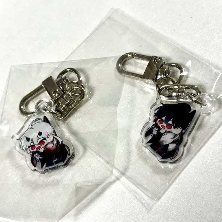 [BUNJANG] Psycode OniJee Keyring Bundle Set (Black &amp; White) / 싸이코드 제이님 오니제이 키링 미개봉 2종 (검&amp;흰) 일괄